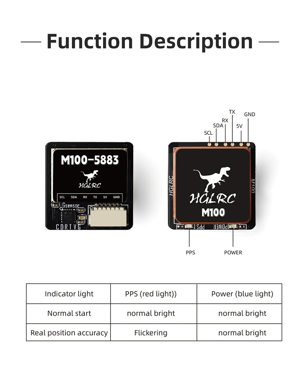 HGLRC-M100-5883-GPS-Modul-mit-M10-Chip-und-QMC-5883-Kompass-Keramikantenne-fuumlr-RC-Drohne-FPV-Renn-1993147-9